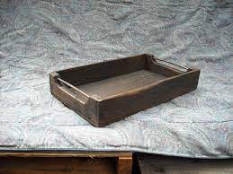 Shabby chic decorative tray, serving tray, wooden serving tray, wood tray, rustic serving tray. Wooden Serving Tray Rustic Primitive Antique Wooden Tray Pwt 106 Sold By My Wooden Tray On Storenvy