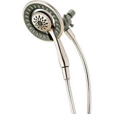 In2ition 6 15 In Brushed Nickel Showerhead With Hand Shower Shower Heads Dual Shower Heads Brushed Nickel Shower Head