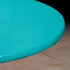 New Bahama Blue Round Elasticized Vinyl Table Cover Dining Kitchen 36 To 44 Dia Round Table Covers Table Covers Vinyl Table Covers