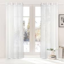 49 list list price $34.86 $ 34. Caricia Home Loom Striped Sheer Geometric Voile Grommet Curtain Panel One 1 Piece 54 X 84 White Walmart Canada