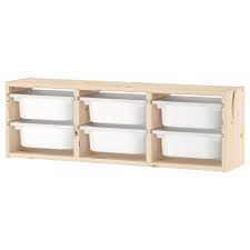 While the trofast is designed for toy storage, it isn't shabby as storage in the living room or any other room for that matter. Trofast Rangement Mural Pin Pin Teinte Blanc Clair Blanc 93x21x30 Cm Ikea