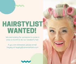 We are looking for a hairstylist to come in and provide services to our  residents! If you are interested, please email Hayley at  hayley@caremankato.com