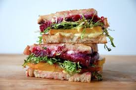 The Beast Bleu De Chevre Beets Frisee And Balsamic Glaze Grilled Cheese Grilled Cheese Grilled Cheese Party Sandwiches