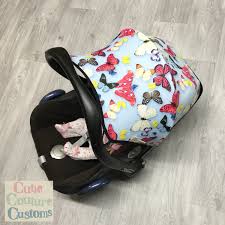 Butterfly Carseat Canopy Replacement Sun Cover Universal Maxi Cosi Car Seat Hood Pebble Hood Baby Girl Boy S Car Seats New Baby Products Baby Car Seats