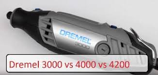 Dremel 3000 Vs 4000 Vs 4200 Rotary Tool Comparison Chart