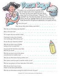 A bridal shower mad lib is a fun way to break the ice and create a funny story the bride will cherish a laugh out loud bridal shower story game. Baby Shower Mama Says Mad Libs