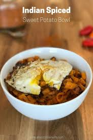 Easy Indian Spiced Sweet Potato Bowl The Almost Indian Wife Recipe Sweet Potato Bowls Indian Food Recipes Indian Spices