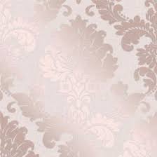 Quartz Damask Wallpaper Rose Gold Fine Decor Fd42204 World Of Wallpaper Rose Gold Wallpaper Damask Wallpaper Gold Damask Wallpaper