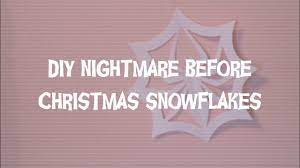 Paper snowflake template paper snowflakes snowflake pattern christmas deco christmas projects christmas ornaments xmas merry christmas paper art. Diy Nightmare Before Christmas Snowflakes Youtube