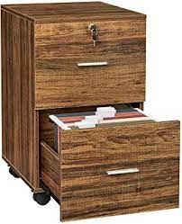 Greenforest 2 Drawer File Cabinet Wooden Vertical Filing Cabinet With Lock And Wheels For A4 Or Letter Size H Hanging File Folders Filing Cabinet Hanging Files