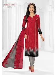 Black And Grey Dress Combination Beautiful Combination Of Red Black And Grey Colour Cotton Suit Dress Materials Dress Catalogs