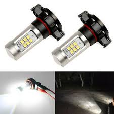 Total 2400lm 6000k High Power Psx24w 2504 Led Fog Light Bulbs Ebay