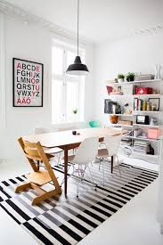 Coordinate your dining room in a snap by buying a table and chairs together in a matching set. Ikea Stockholm Area Rug Black White Stripe Dining Room Table Set Ikea Dining Room Dining Room Design