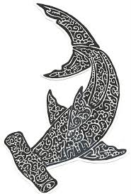 Surprised hammer shark head tattoo design by laseraw. Attractive Hammerhead Shark Tattoo Design By Wolfiewoo87