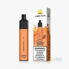 Lava Plus 2600 Puffs Disposable - Strawberry Banana