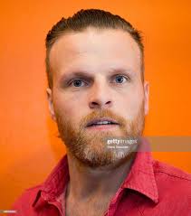 Performance Artist David Thor Jonsson poses in the lobby of... News Photo