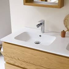 Meuble En Chene Avec Vasque 120 Cm Mobilier Salle De Bain En 2020 Meuble Salle De Bain Mobilier Salle De Bain Meuble Sous Vasque