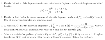 4th grade practice on algebraic expression. 1 Use The Definition Of The Laplace Transform To Chegg Com