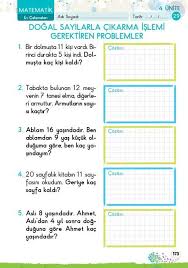 1 Sinif Konu Anlatim Ev Calismalari Ogretim Birinci Sinif Matematigi Sinif