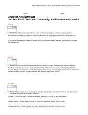 Static and unit testing for delivery of continuous compliance and quality. Personal Community And Environmental Health Unit Test Part 2 Docx Health Graded Assignment Unit Test Part 2 Personal Community And Course Hero