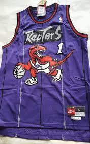 Super cool classic jersey in super awesome vintage condition. Tracy Mcgrady Toronto Raptors Jersey Purple M L 1 90 S Dinosaur 1731728828