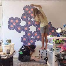 Maybe you would like to learn more about one of these? Kelsey Brookes Sea Flowers Wall Painting Creative Inspiration