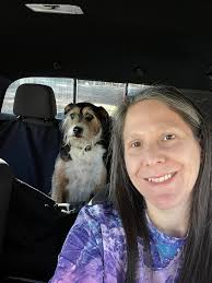 Hiking the Appalachian Trail in Georgia with a dog