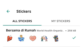 I searched and i found that whatsapp can give you app template and you add the stickers but i don't know how. Update Whatsapp Kamu Ada Stiker Baru Gratis Bertema Together At Home Dalam Bahasa Indonesia Tribun Batam