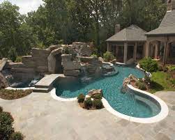 Extreme Backyards Pool Waterfall Luxury Swimming Pools Pool Landscaping