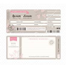 Boarding Pass Wedding Invitation Template Vector Image On Boarding Pass Wedding Invitation Unique Wedding Invitation Wording Wedding Invitation Templates