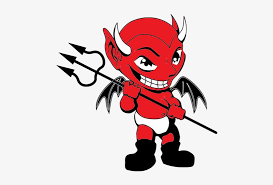 Cure Red Baby Devil With Trident Tattoo Design Clipart Red Devil Cartoon Png Png Image Transparent Png Free Download On Seekpng