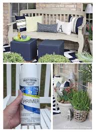 Want to spruce up your plastic patio chairs or those plain flower pots? Painting Outdoor Furniture And Accessories