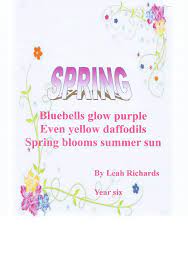 We invite all poetry lovers to have a go at composing haiku. Spring Haikus Churchstoke Cp School