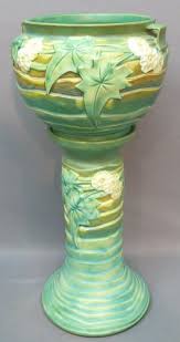 Roseville Pottery Luffa Pattern Jardinere Lot 189 Roseville Pottery Pottery Vintage Pottery