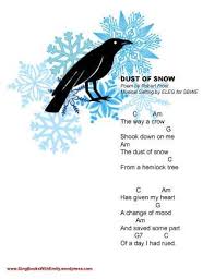 A Dust Of Snow An Illustrated Singable Poem By Robert Frost Robert Frost Poems Robert Frost Poems