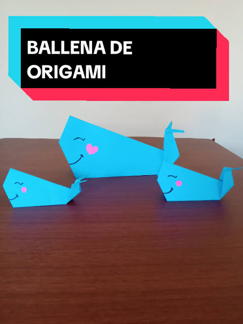 Ballena de origami: Arte y manualidades creativas