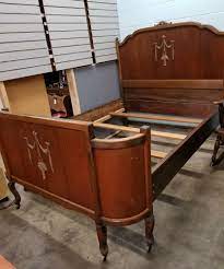 Antique All Wood Full Size Bed 58 Wide Ornate Design Is Not Wood Its More Like A Brass See Pictures Wood Bedroom Sets Wood Bedroom How To Antique Wood