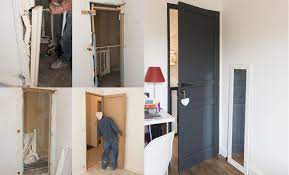 Renovation Installer Un Bloc Porte Sur Un Nouveau Dormant Portes Bloc Porte Interieur