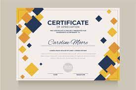 Abstract Geometric Certificate Template In 2020 Certificate Design Template Certificate Templates Certificate Design