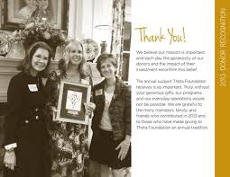 2013 Theta Foundation Donor Listing by Kappa Alpha Theta Foundation