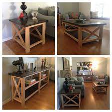 5% coupon applied at checkout. Rustic X Coffee Table End Table And Console Ana White