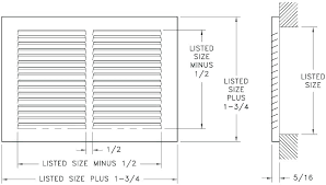 Return Grille Sizing Chart Air Filter Waphan Co