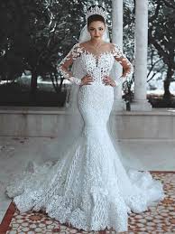 Long sleeve wedding dresses are a great choice for brides getting married in the autumn and winter, as they provide more warmth than their strapless counterparts and save you needing to look for a wedding coat or cover up. Long Sleeve Lace Sparkle Wedding Dress Off 64 Felasa Eu