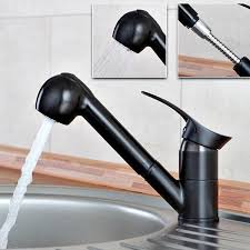 pull out spray kitchen basin sink mixer