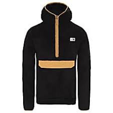 the north face m campshire pullover hoodie tnf black british khaki