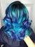 Dyed Hair Purple Tips