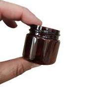 1 oz Amber PET Plastic Jar – Choice of Lid | Nakpunar