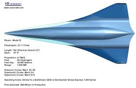 Raven Model B Mach 8 10 Hypersonic Business Jet Jet Aircraft Aircraft Fixed Wing Aircraft