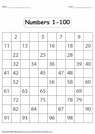 Missing Numbers Chart Printable 20 Printable Free