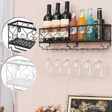 How to make a wine glass holder. 1pc Exquisite Portable Champagne Glass Holder Shelves Bar Accessory Universal Wall Mounted Iron Wine Rack Bottle Buy From 35 On Joom E Commerce Platform